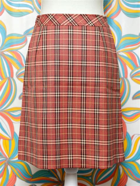 burberry pleated skirt with plaid|vintage Burberry pleated skirt.